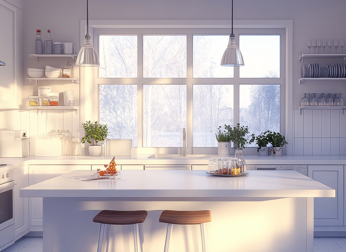 kitchen safety window film installation